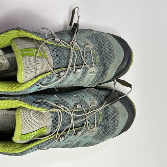 Salomon Synapse Women's Size 9 Trail Running Shoe Teal Green Gray Blue Hiking - Picture 9 of 9